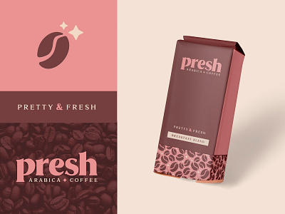 Presh Arabica coffee package design