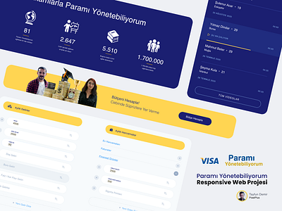 Visa - Paramı Yönetebiliyorum Responsive Design design redesign responsive ui ux