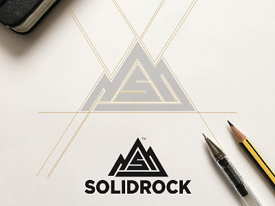 SOLID ROCK graphicroozane letters logodesign logolearn logotype typetopia typography