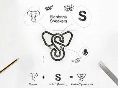 ELEPHANT SPEAKERS ICON branding identity illustration logo logo showcase logoawesome logodesign logodose logoexcellent logoexpose logogrid logoimport logoinspirations logonew logosai