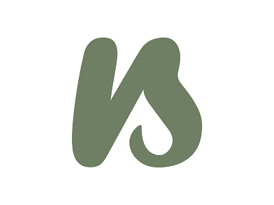 NS | Personal Logo branding green logo monogram n ns s