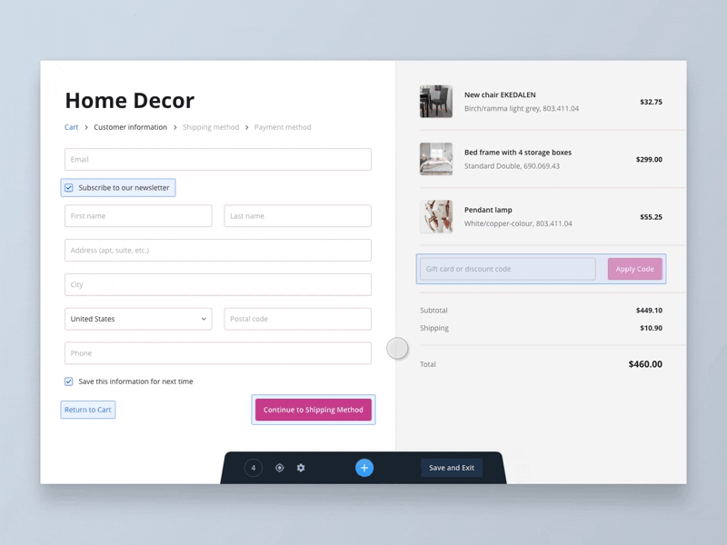 Visualization of event configuration process animation builder data management data visualization desktop editor flinto interface motion tag manager tracker web analytics