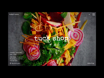 Tuck Shop illustration ui design web design