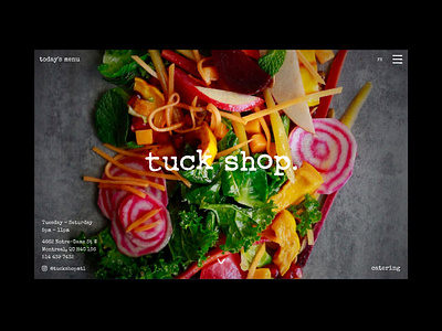 Tuck Shop illustration ui design web design