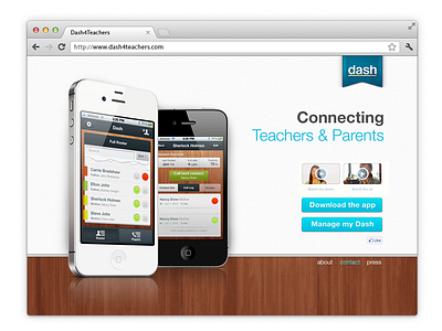 Dash4Teachers Website app apple dash download iphone paper product splash students teachers website wood