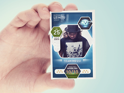 Football player cards concepts cards concept football player