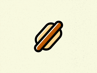 H Is For Hotdog alphabet design hotdog illustration texture true grit texture supply vector