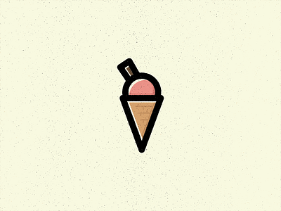 I Is For Ice Cream alphabet design icecream illustration texture true grit texture supply vector