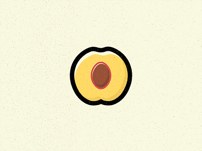 N Is For Nectarine alphabet design food fruit illustration nectarine texture true grit texture supply vector