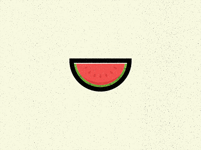 W Is For Watermelon alphabet design food illustration texture true grit texture supply vector watermelon