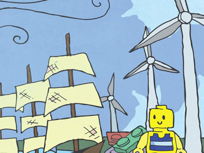 Windmills & Lego illustrations