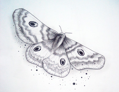 Butterfly inking