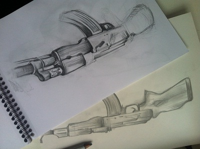 AK-47's sketches