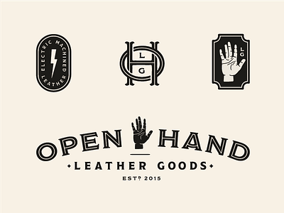 Open Hand Leather Goods brand concept 2