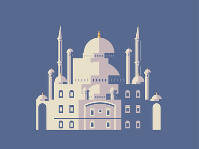Mohammad Ali Mosque ali arabic blues cloud egypt egyptian illustration mosque