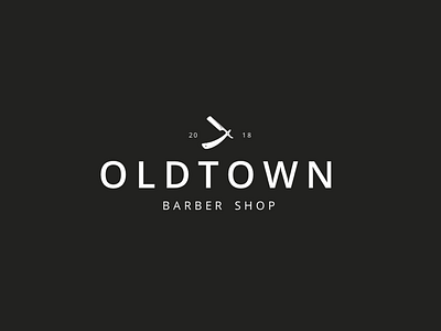 Oldtown Barber Shop barbershop creator design graphic illustration logo logodesign vector