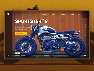 Motorcycle website design
