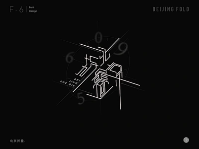 Beijing Fold beijing brand font design logo space