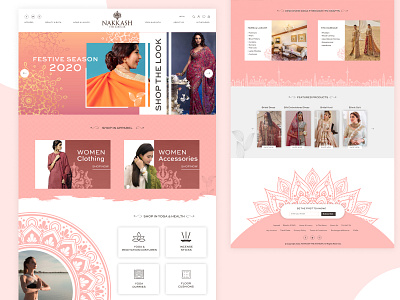 Luxury Ecommerce Home Page Design aesthetics apparel bath beauty design ecommerce ecommerce website feminine figma homepage landing page design luxury brand shopping website spa ui uidesign website design