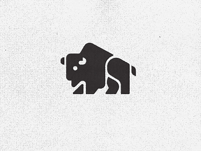 buffalogo bison buffalo design icon logo