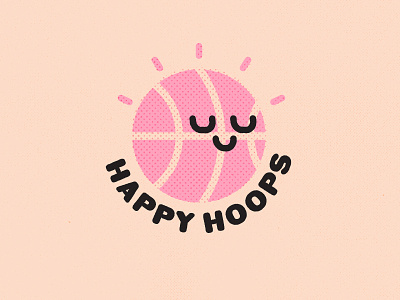 happy hoops logo basketball basketball logo buffalo cute design espn happy hoops logo nba pink sports