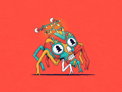 new year art character christmas creature drawing illustration monsters newyear photoshop spider surreal