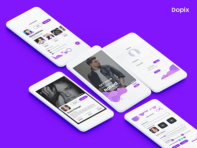 Dopix - Image rating app concept everyday open practice. uiux