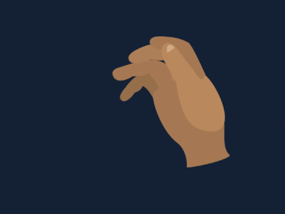 Look there! animated animation hand look