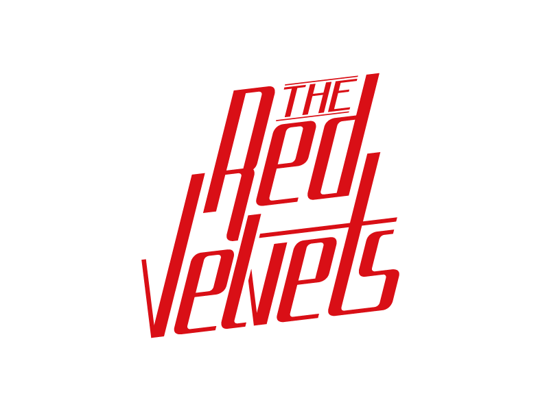 The Red Velvets red logo typography