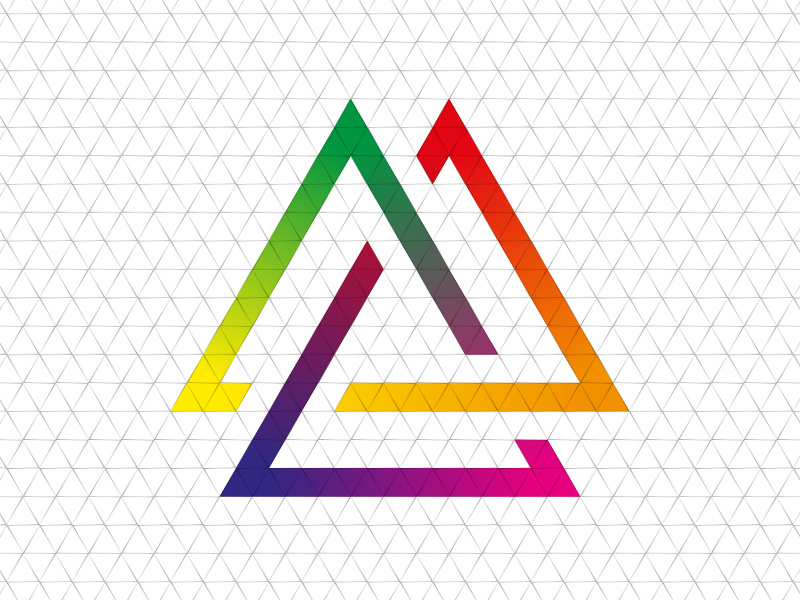 Colorful Triangle t-shirt triangle colourful