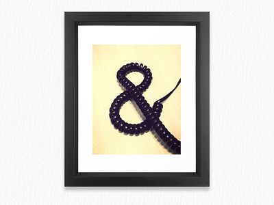 Ampersand Typography Poster ampersand graphic design poster typography
