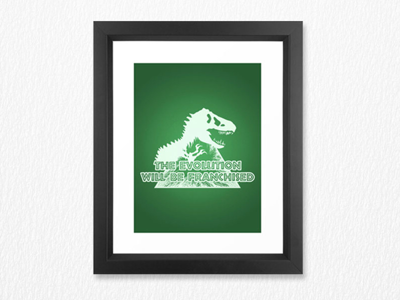 The Evolution Poster graphic design jurassic world jurassic park poster
