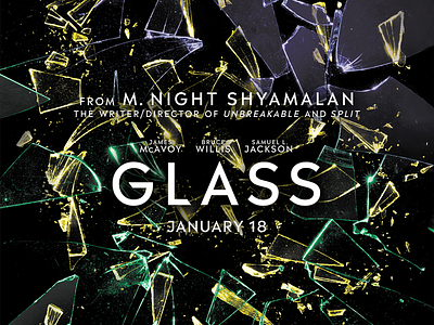 Glass Movie Poster graphic design movie poster poster
