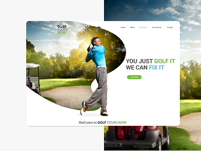Golf Tourism Web UI 2019trends advice design golf golf club golfer landing slider sport tour tourism travel ui uidesign uxdesign