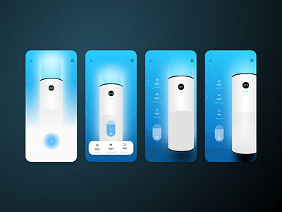 Air Purifier - Design Iterations & Illustrations