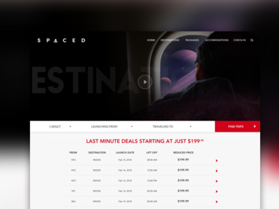 SPACEDchallenge landing page spacedchallenge