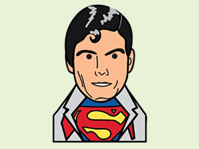 Superman caricature illustration illustrator