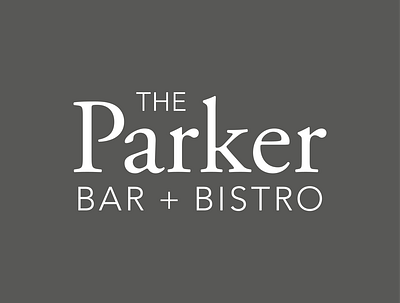 The Parker Bar + Bistro: Final Logo Design bar bistro branding design graphic design illustrator logo logo design logotype restaurant vermont