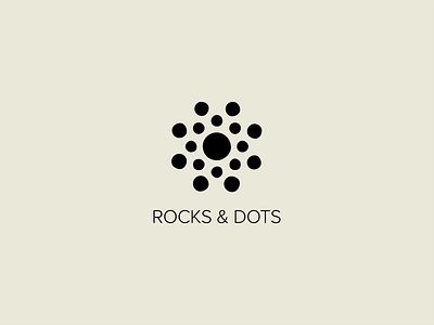 Rocks & Dots: Alt Logo Concept artist branding design graphic design illustrator logo logo design mandala vector