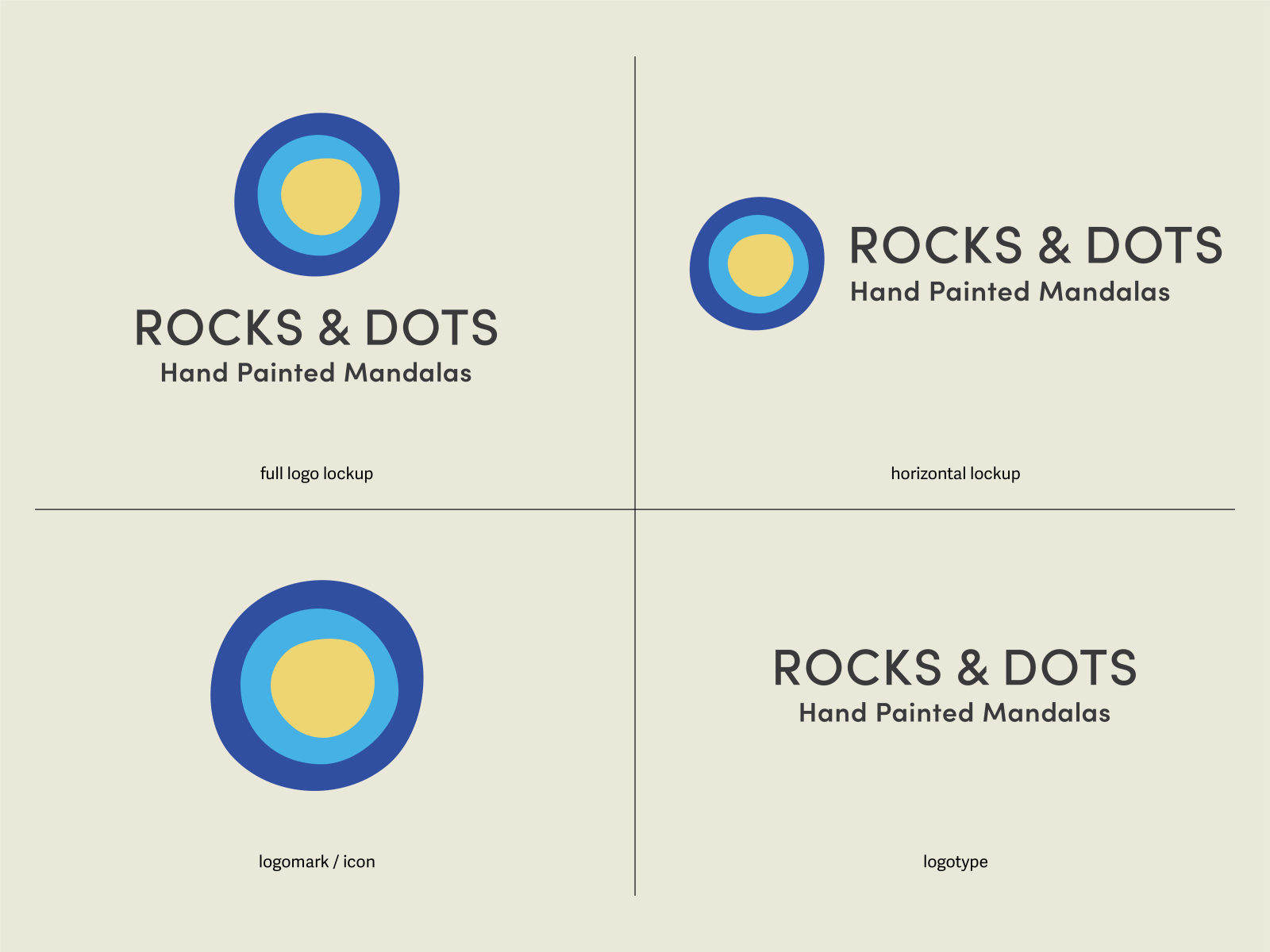 Rocks & Dots: Final Logo Lockups