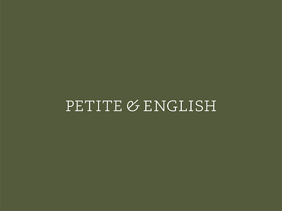 Petite & English: Logo Design brand identity branding graphic design illustrator logo logo design vector vermont woodworking