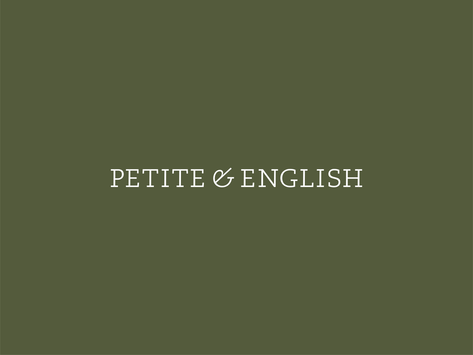 Petite & English: Logo Design