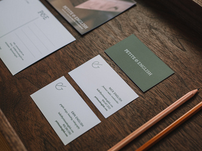 Petite & English: Brand Identity / Business Cards