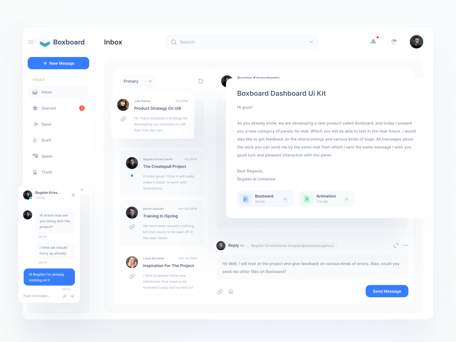 Mail Platform Dashboard by Uiscore on Dribbble