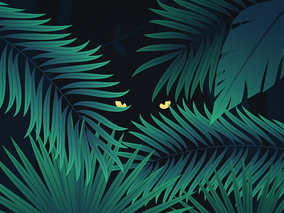 Jungle Still design illustration jungle cat