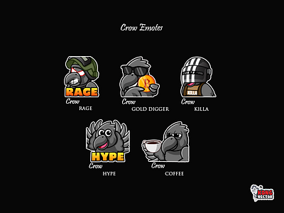 Crow Twitch Emotes