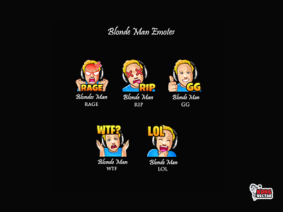 Blonde Twitch Emotes blogger blondes character creative idea customemote daily fun design design app emoji emote emoteart emotes emoticon fun funny graphicforstream rip streamers twitch twitchemote twitchemotes