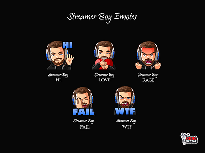 Streamer Boy Twitch Emotes