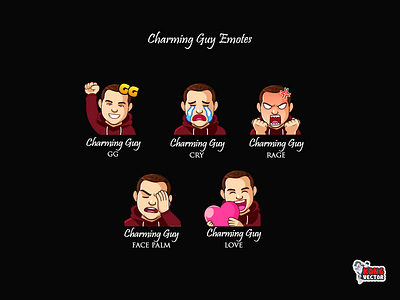 Charming Guy Twitch Emotes