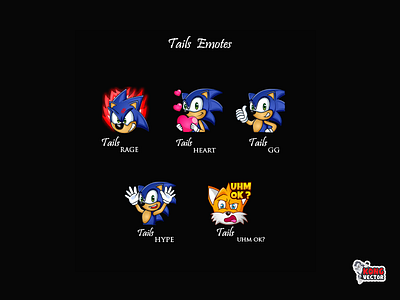 Tails Twitch Emotes cartoon character customemote cute daily fun design design art emoji emote emoteart emotes fun funny graphicforstream heart rage streamers tails twitch twitchemote twitchemotes